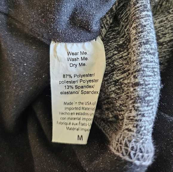 Beyond yoga grey leggings side pockets/zipper ankle medium - Picture 2 of 4